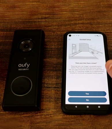 Eufy Security App method to reset the doorbell