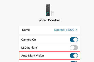 Check the doorbell settings